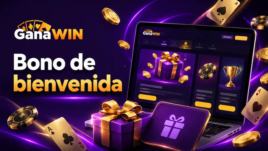 Bono de bienvenida de GanaWin con promociones para casino online y apuestas