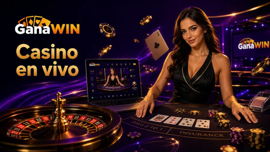 GanaWin casino en vivo con ruleta, blackjack y crupier en directo