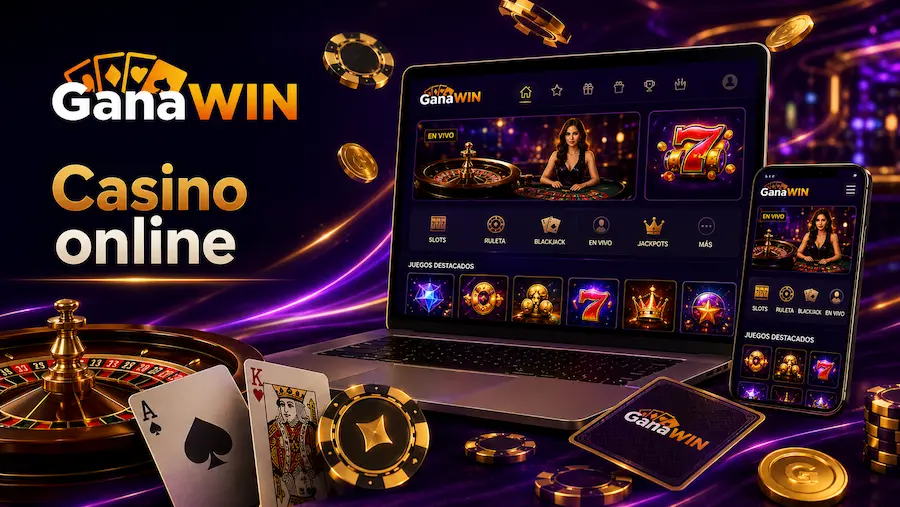 GanaWin Casino online con tragamonedas, ruleta y juegos de mesa