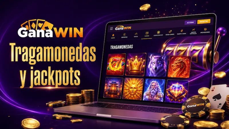 Tragamonedas y jackpots en GanaWin Casino con slots online y premios progresivos