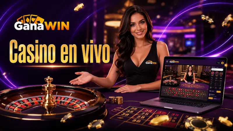 Casino en vivo de GanaWin con ruleta online y crupier en tiempo real